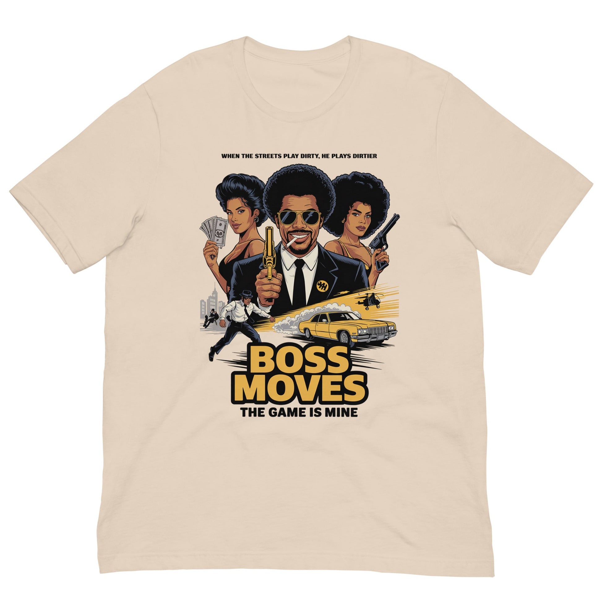 70's Movie Poster T-Shirt - Bold Black Apparel