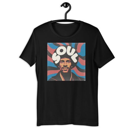 70's Soul Afro T-Shirt - Bold Black Apparel