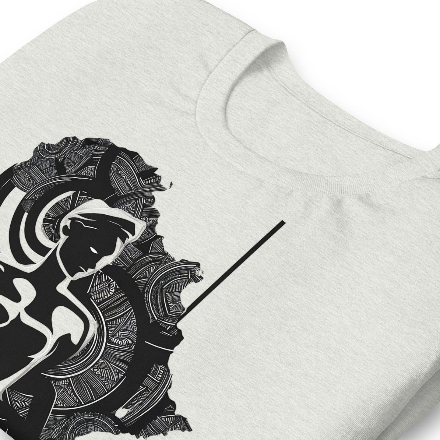 Abstract Africa Woman Art T-Shirt - Bold Black Apparel