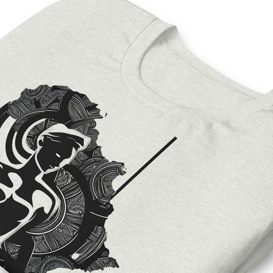 Abstract Africa Woman Art T-Shirt - Bold Black Apparel