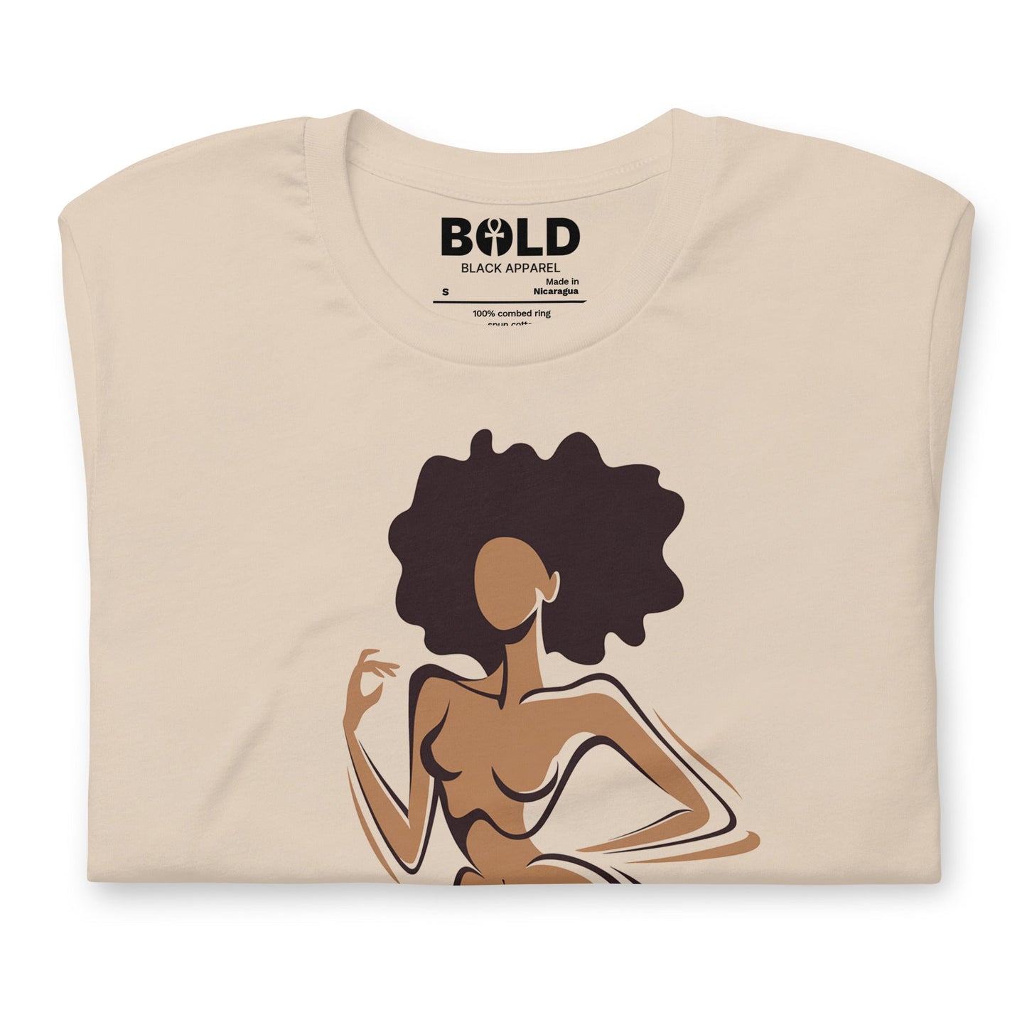 Abstract Sculpted T-Shirt - Bold Black Apparel