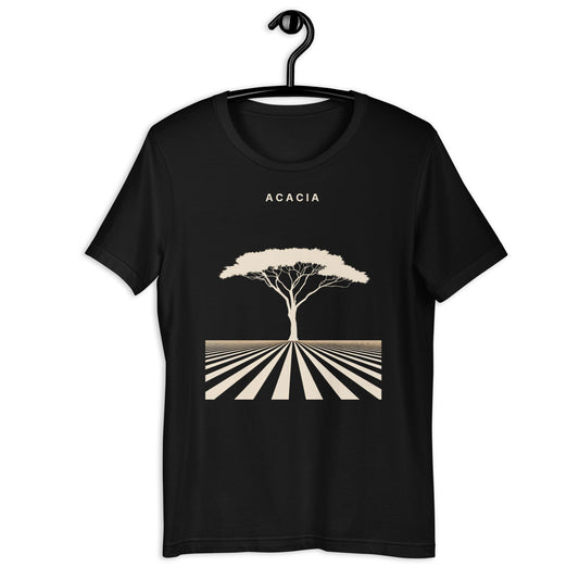 African Acacia Tree T-Shirt - Bold Black Apparel