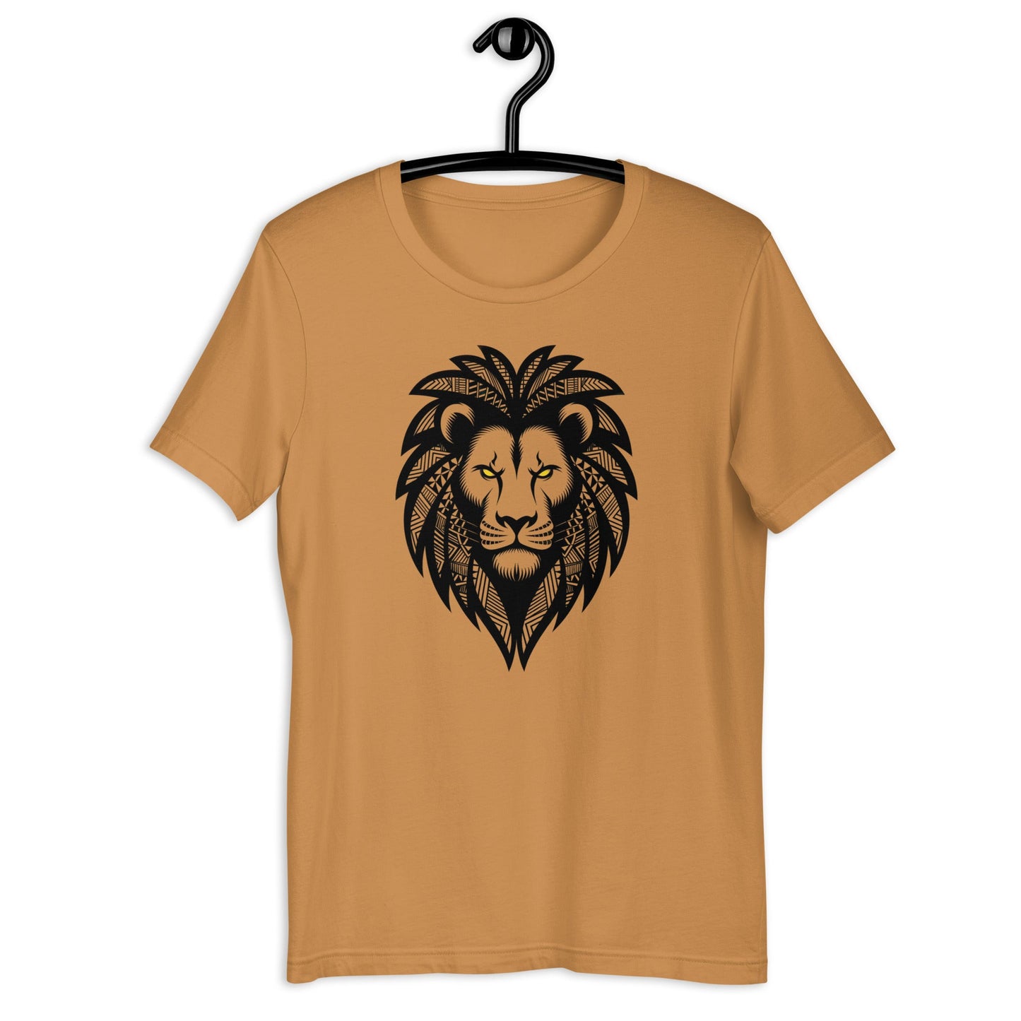 African Pattern Lion T-Shirt - Bold Black Apparel