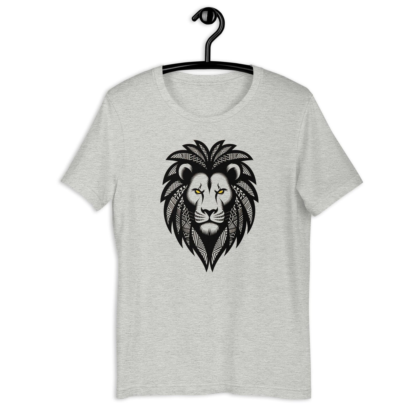 African Pattern Lion T-Shirt - Bold Black Apparel