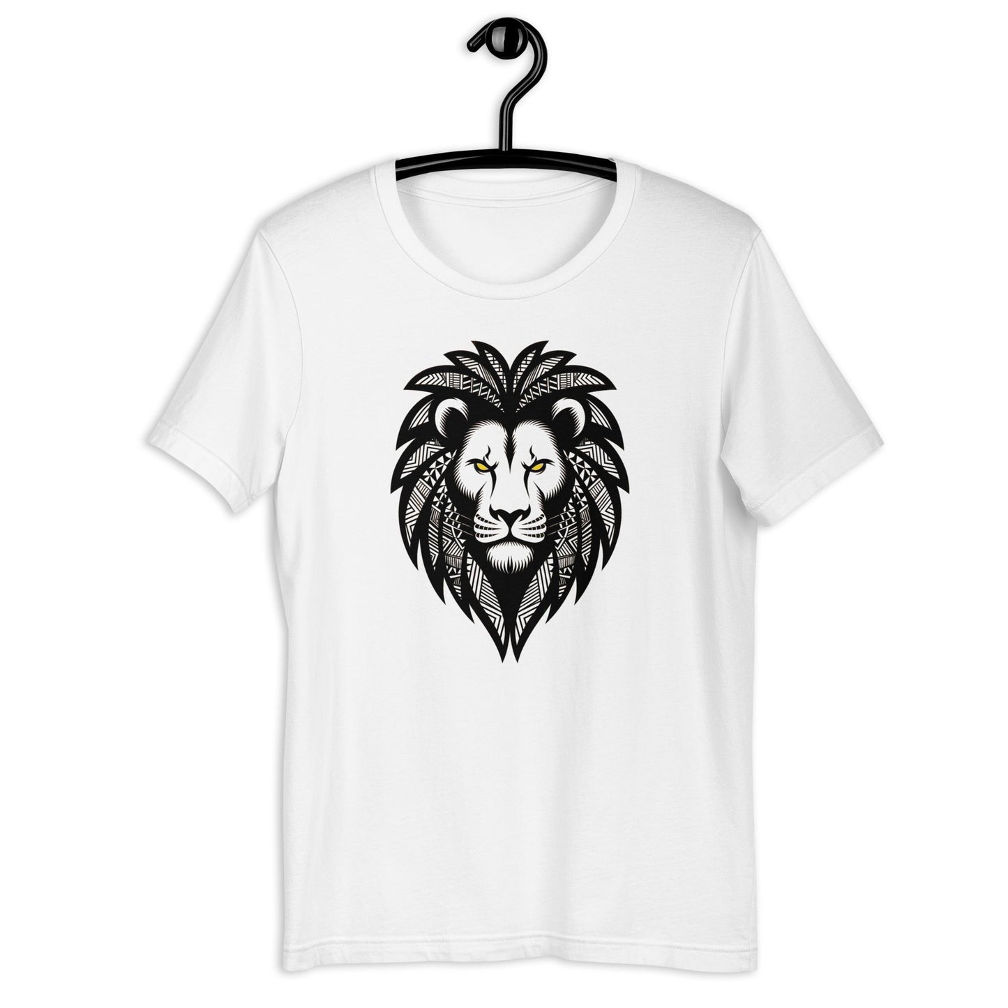 African Pattern Lion T-Shirt - Bold Black Apparel