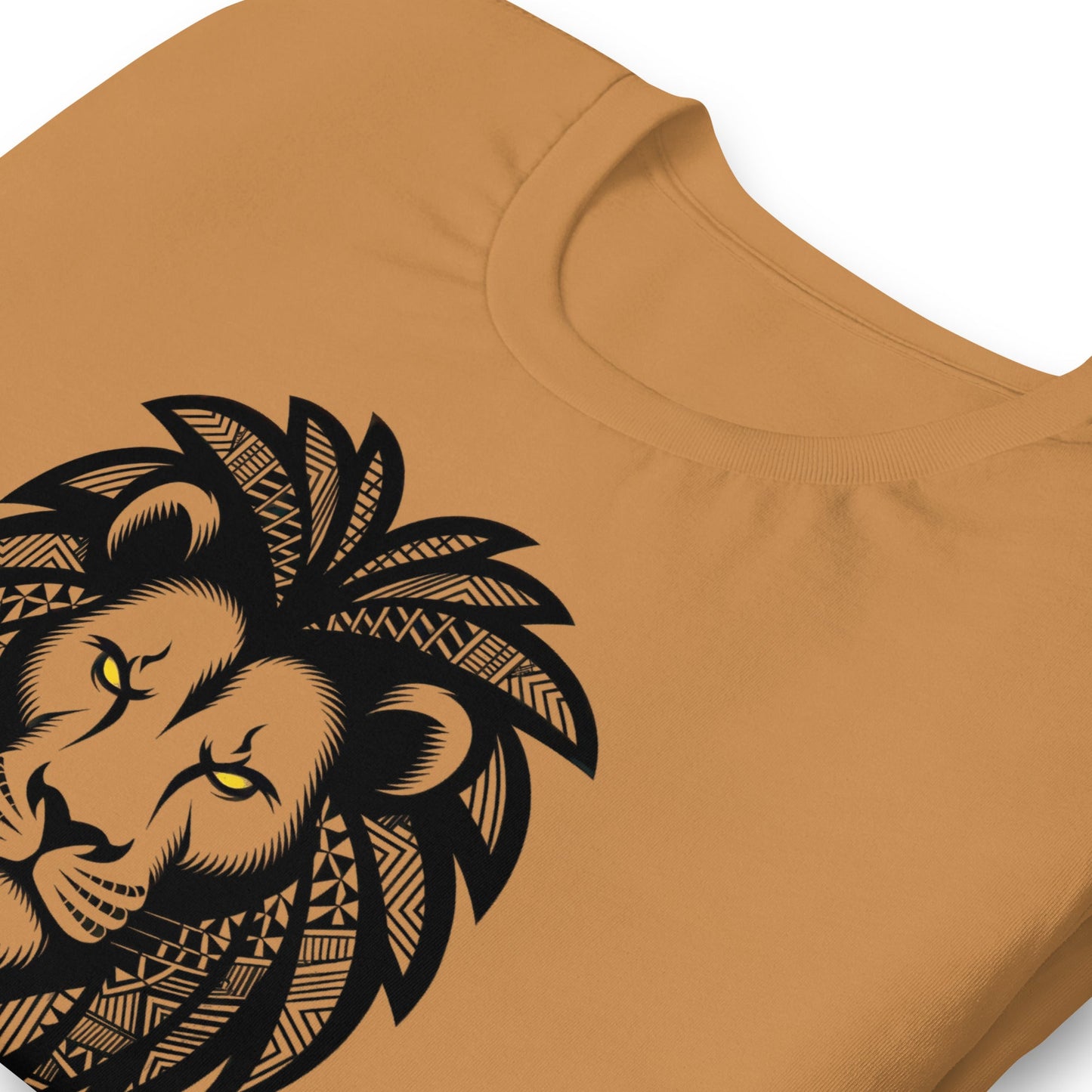 African Pattern Lion T-Shirt - Bold Black Apparel