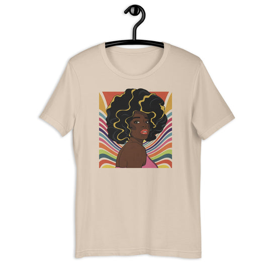 Afro Electric T-Shirt - Bold Black Apparel