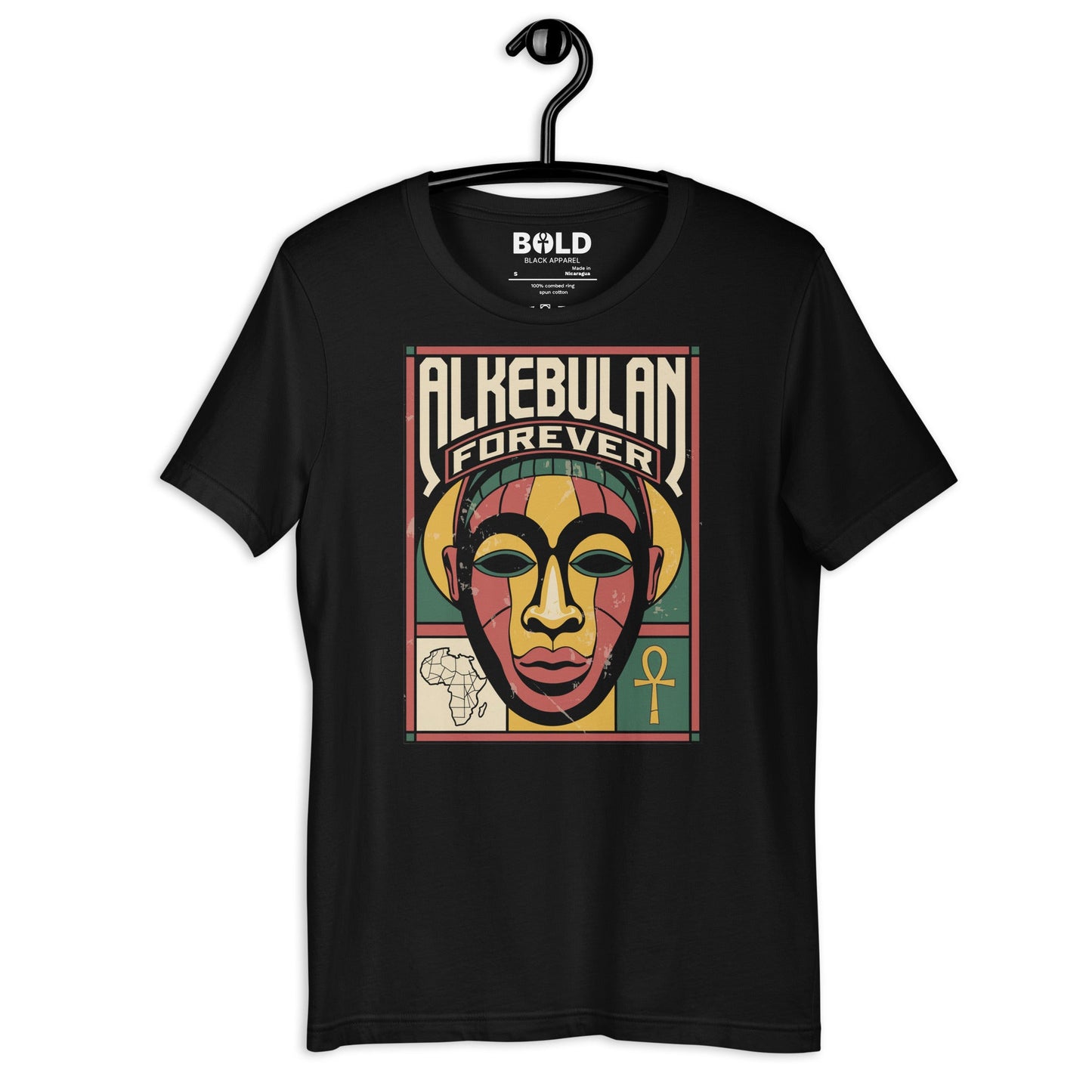 Alkebulan Forever T-Shirt - Bold Black Apparel