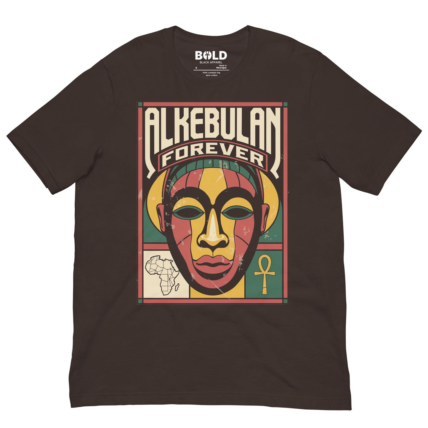 Alkebulan Forever T-Shirt - Bold Black Apparel