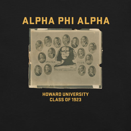 Alpha Phi Alpha Howard 1923 T-Shirt - Bold Black Apparel