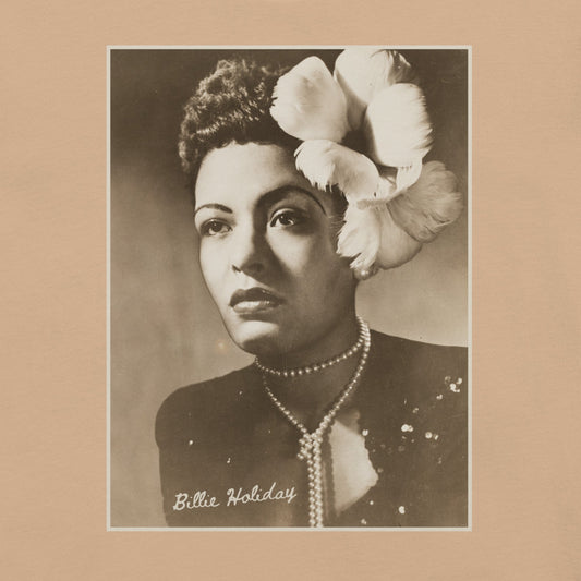 Billie Holiday Portrait T-Shirt - Bold Black Apparel