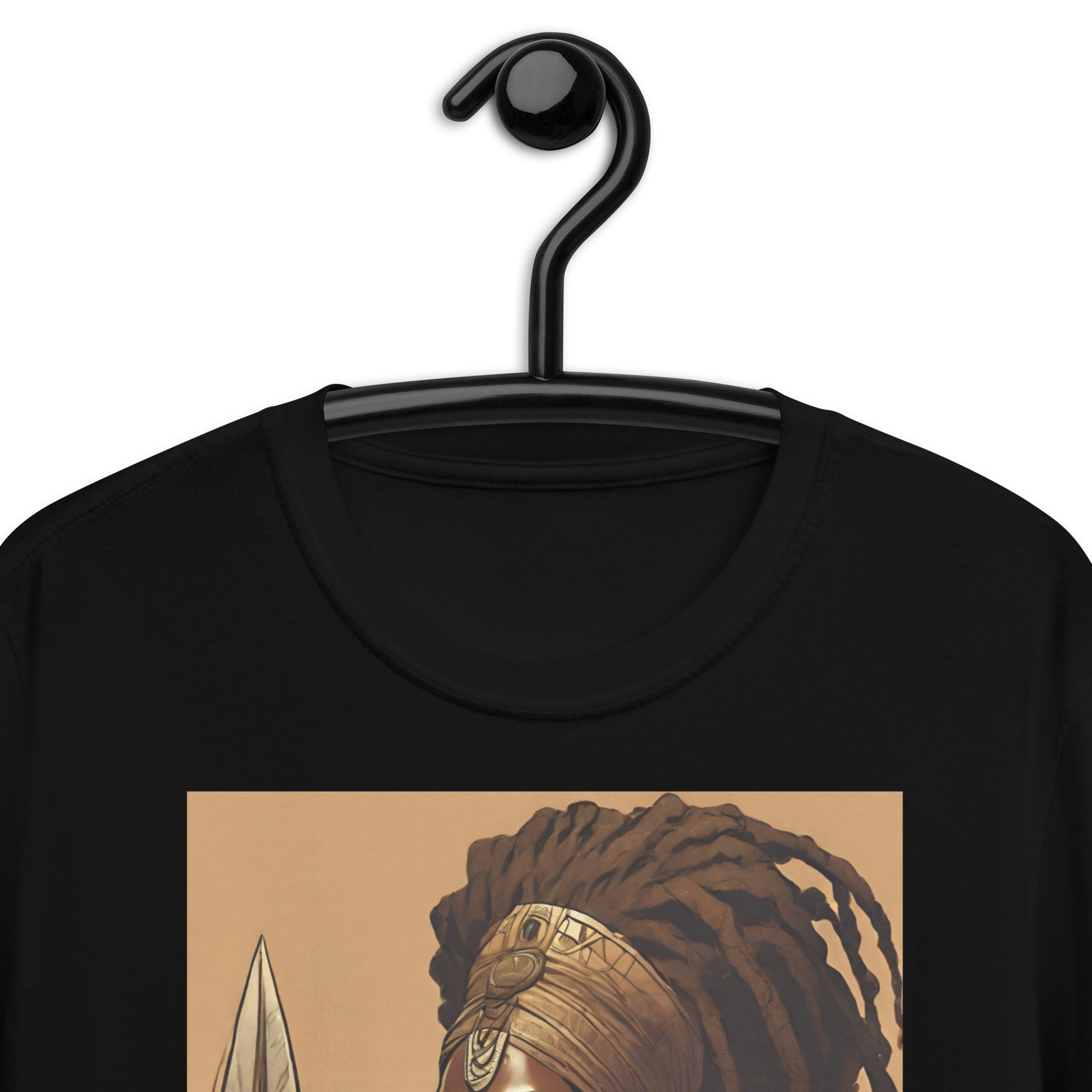 Black Ancient Queen Warrior T-Shirt - Bold Black Apparel