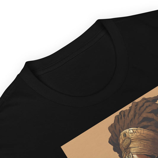 Black Ancient Queen Warrior T-Shirt - Bold Black Apparel