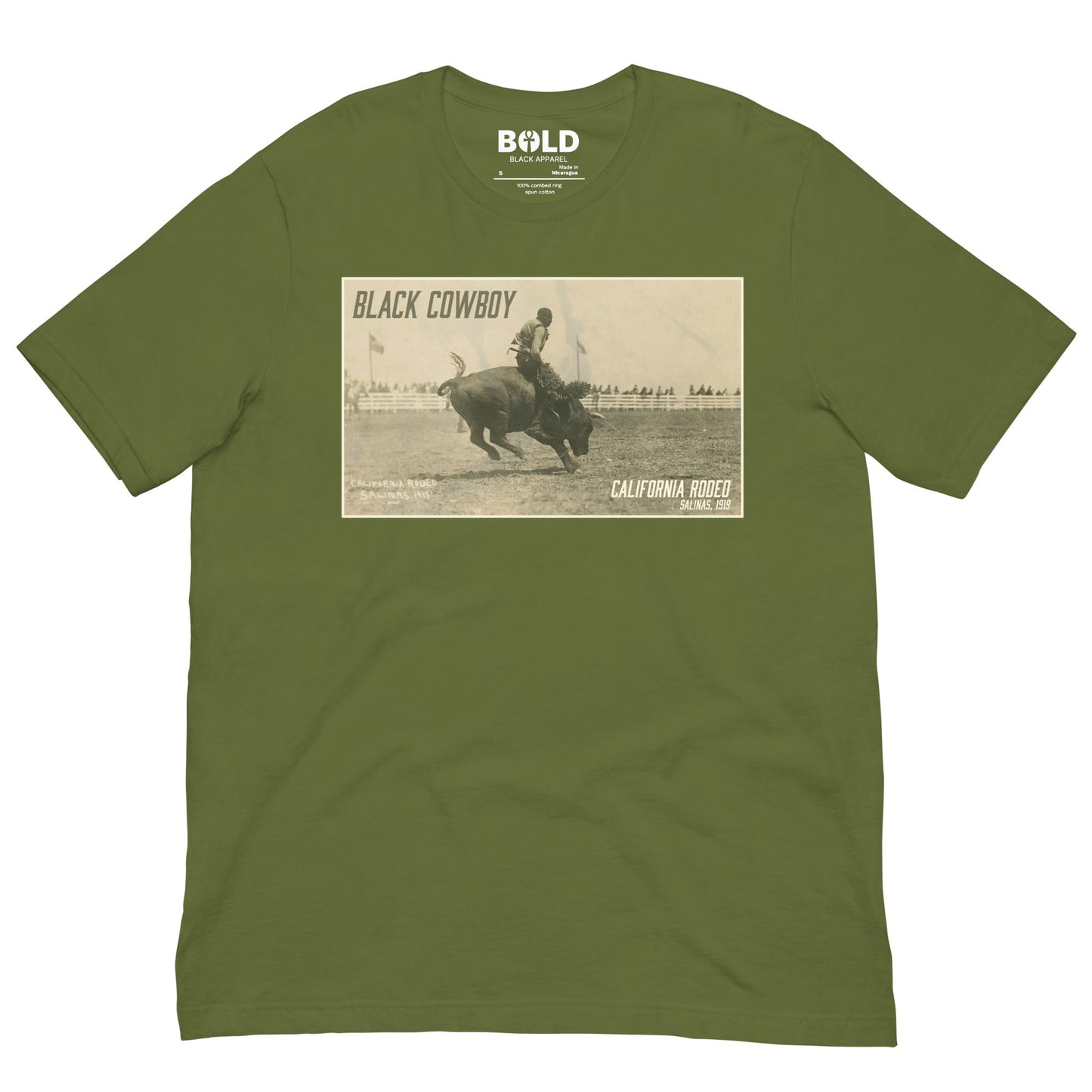 Black Cowboy T-Shirt - Bold Black Apparel