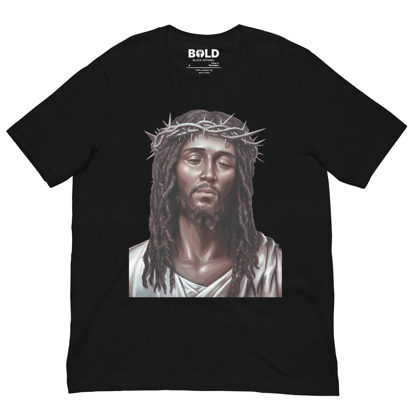 Black Jesus Art T-Shirt - Bold Black Apparel