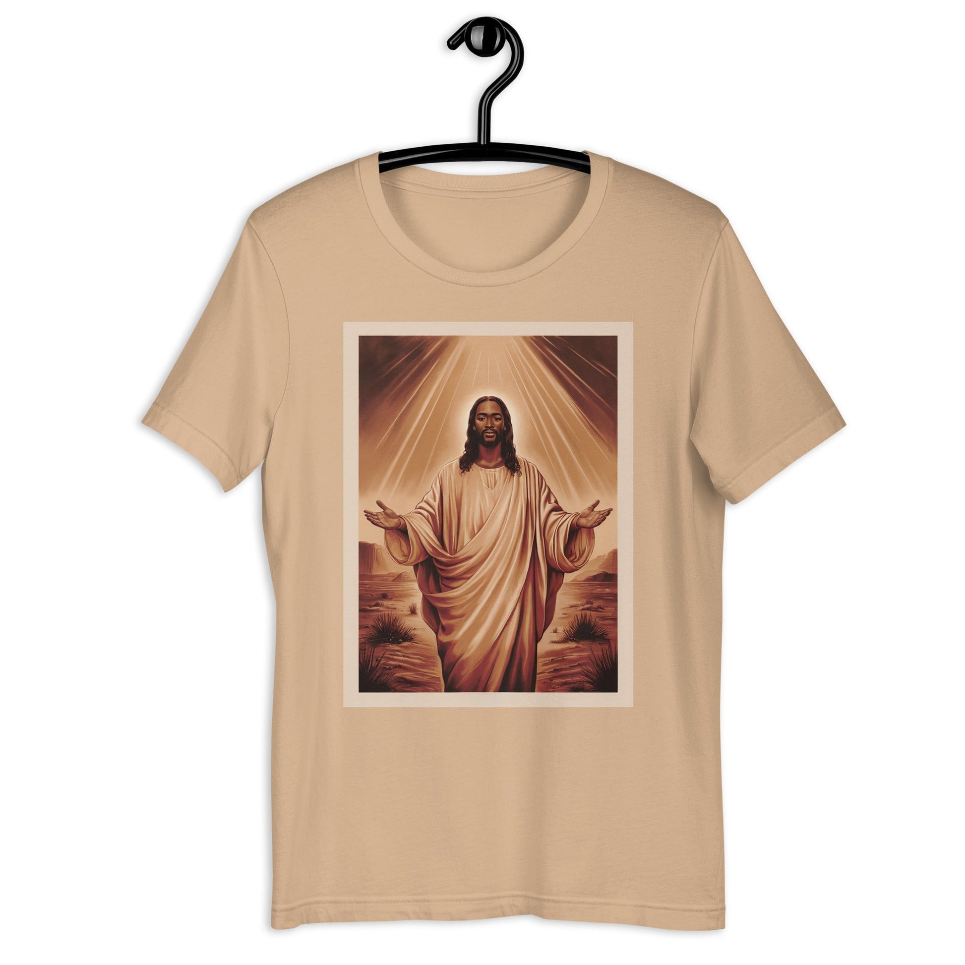 Black Jesus Portrait T-Shirt - Bold Black Apparel