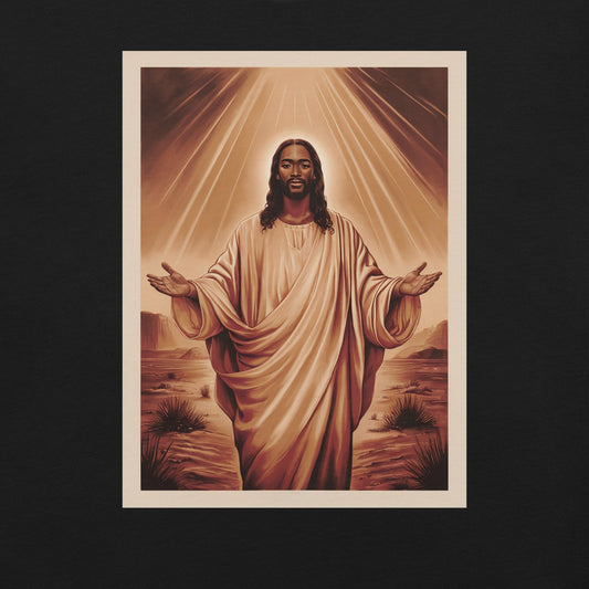 Black Jesus Portrait T-Shirt - Bold Black Apparel
