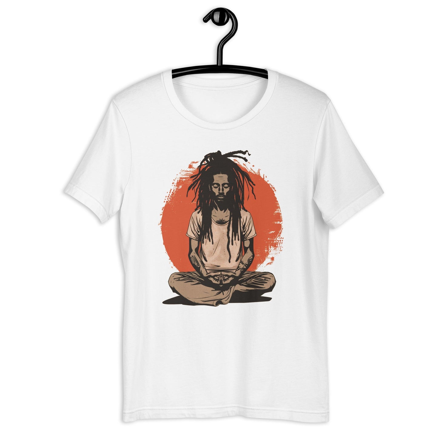 Black Man Yoga Meditation T-Shirt - Bold Black Apparel
