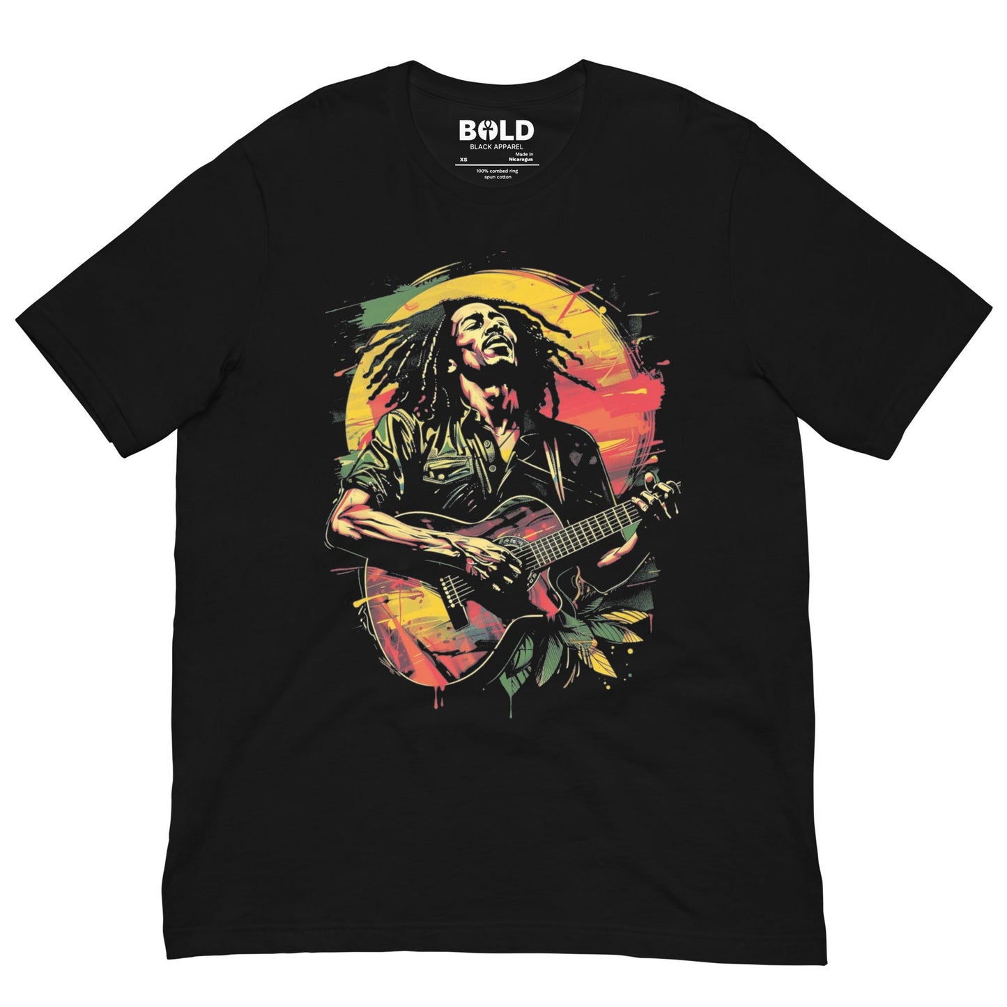 Bob Marley T-Shirt - Bold Black Apparel