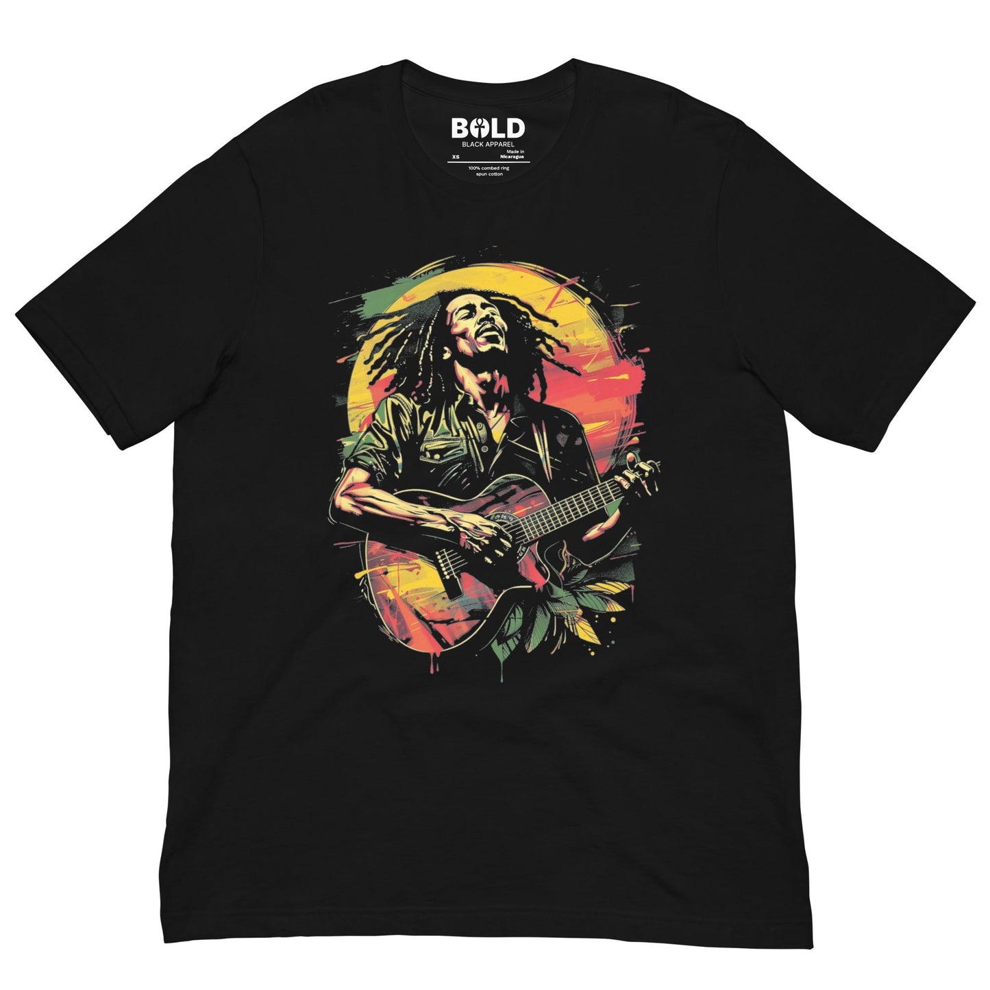 Bob Marley T-Shirt - Bold Black Apparel