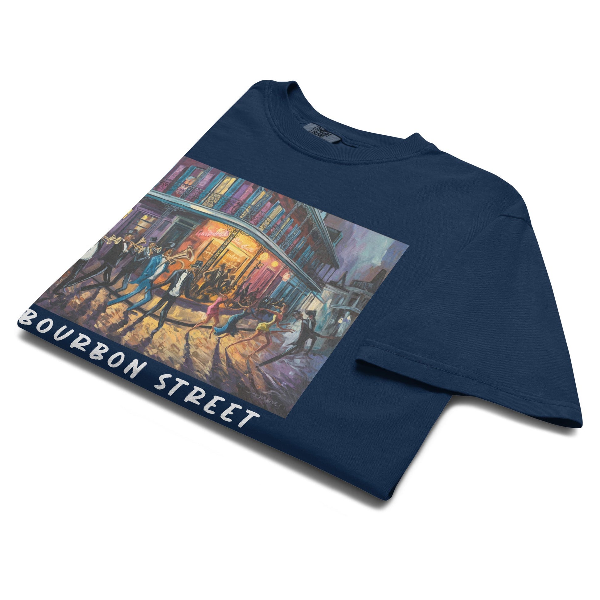 Bourbon Street Heavyweight T-Shirt - Bold Black Apparel
