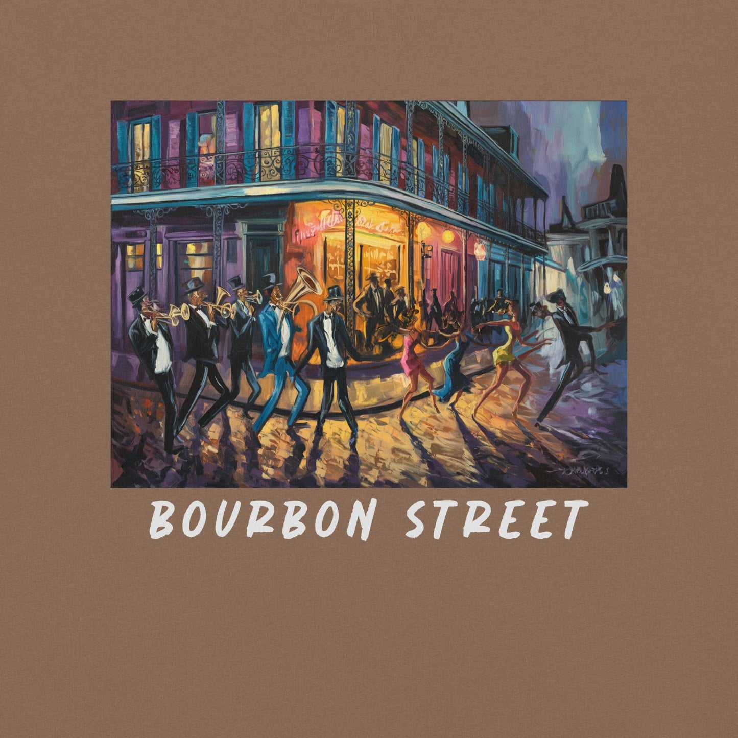 Bourbon Street Heavyweight T-Shirt - Bold Black Apparel