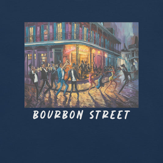 Bourbon Street Heavyweight T-Shirt - Bold Black Apparel