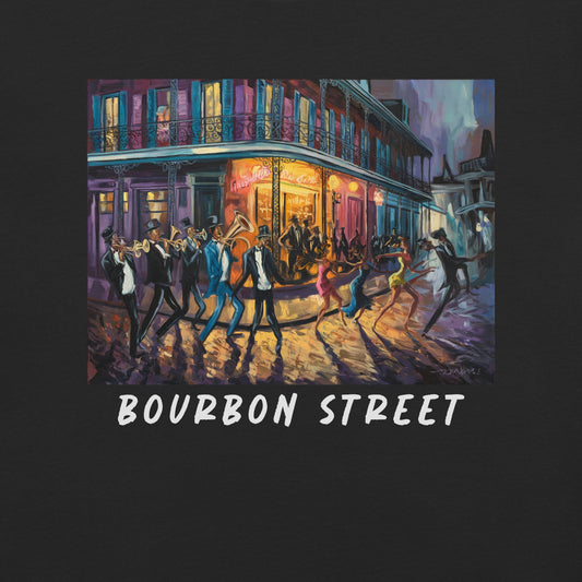 Bourbon Street Heavyweight T-Shirt - Bold Black Apparel