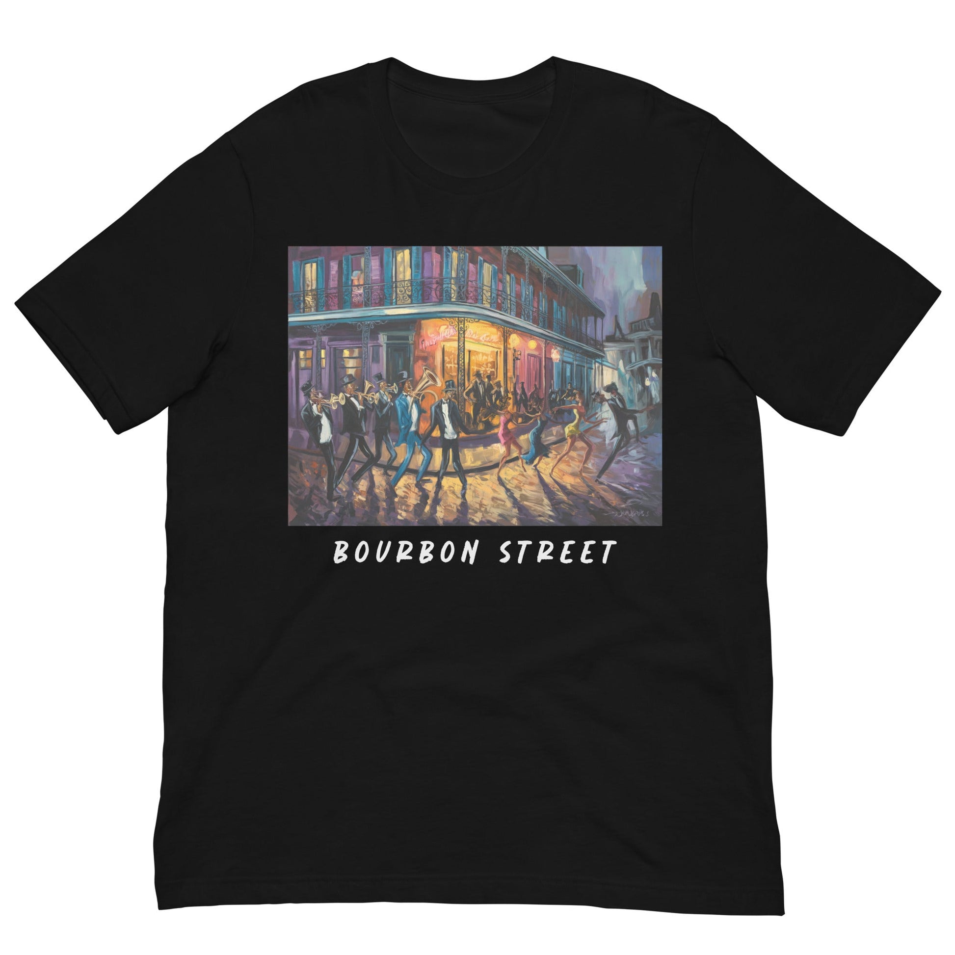 Bourbon Street T-Shirt - Bold Black Apparel