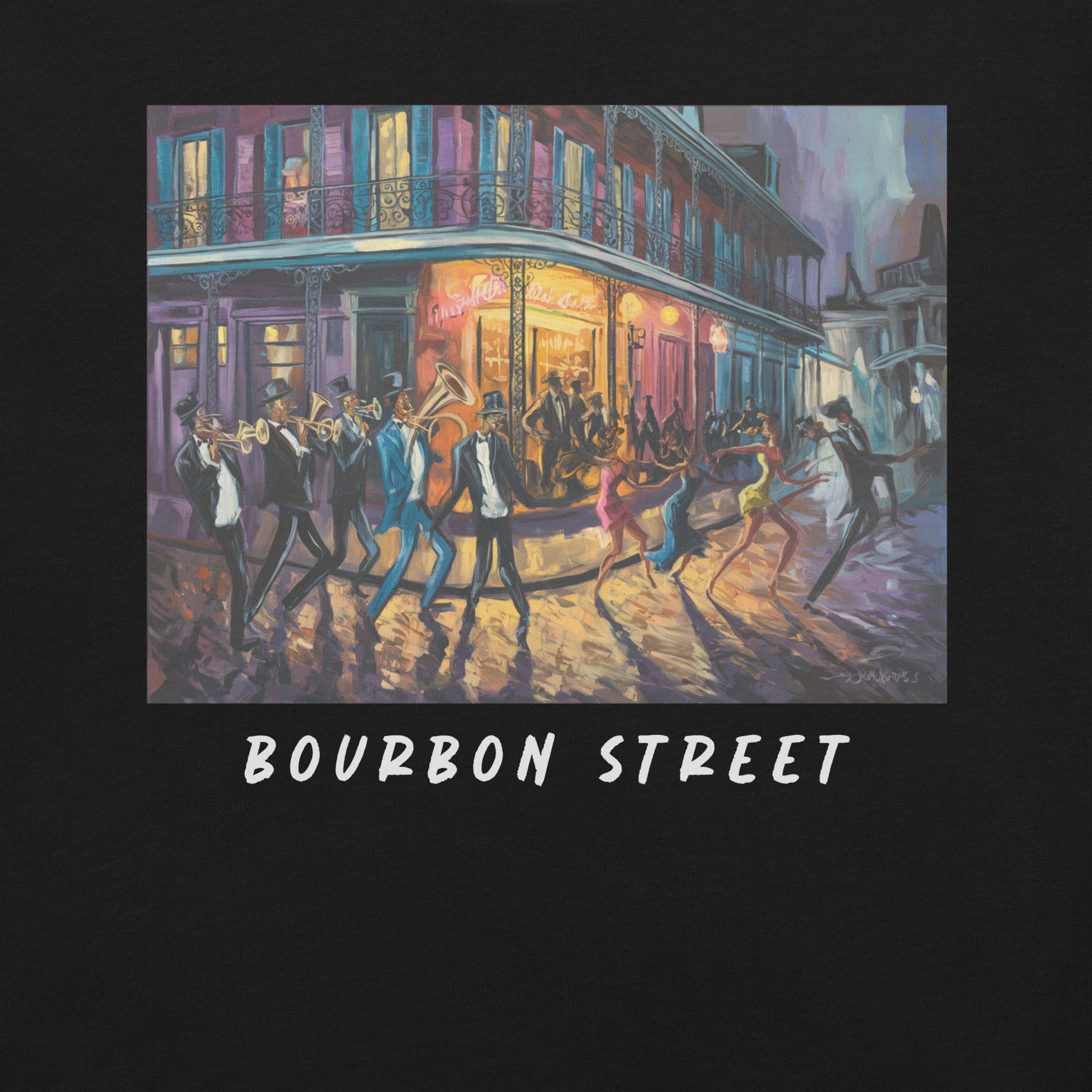 Bourbon Street T-Shirt - Bold Black Apparel