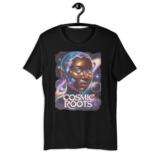 Cosmic Roots T-Shirt - Bold Black Apparel