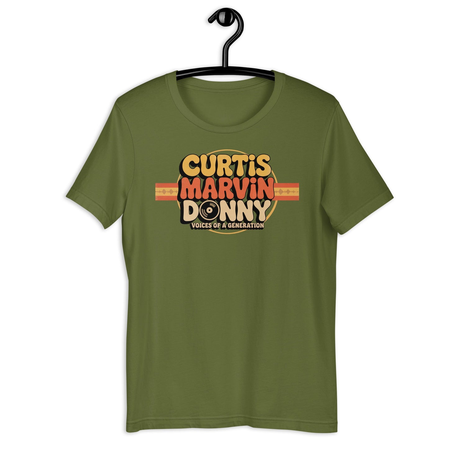 Curtis, Marvin, Donny T-Shirt - Bold Black Apparel
