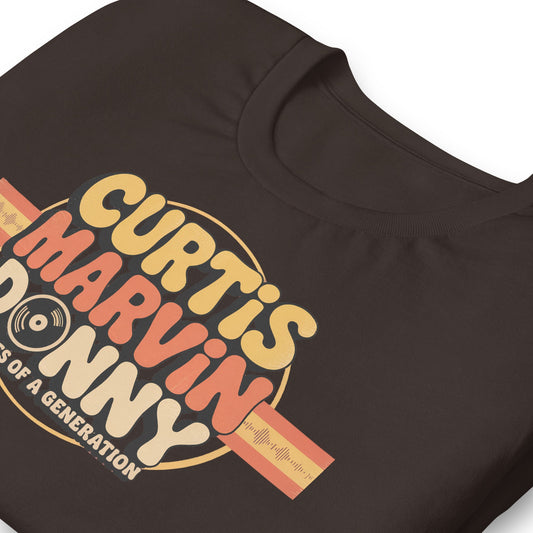 Curtis, Marvin, Donny T-Shirt - Bold Black Apparel