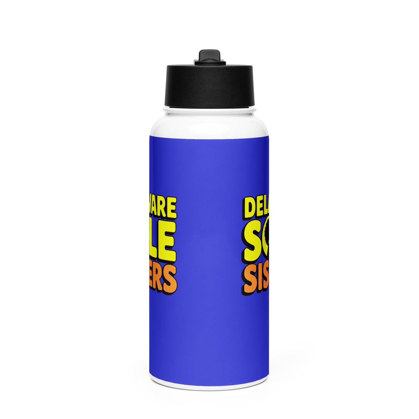Delaware Sole Sisters Stainless Steel Water Bottle - Bold Black Apparel