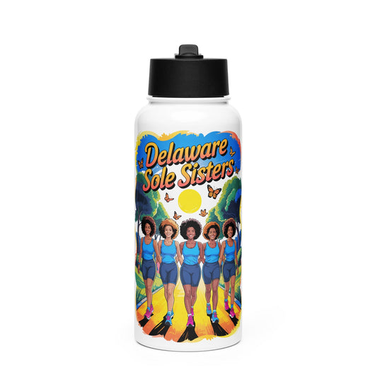 Delaware Sole Sisters Trail Stainless Steel Water Bottle - Bold Black Apparel