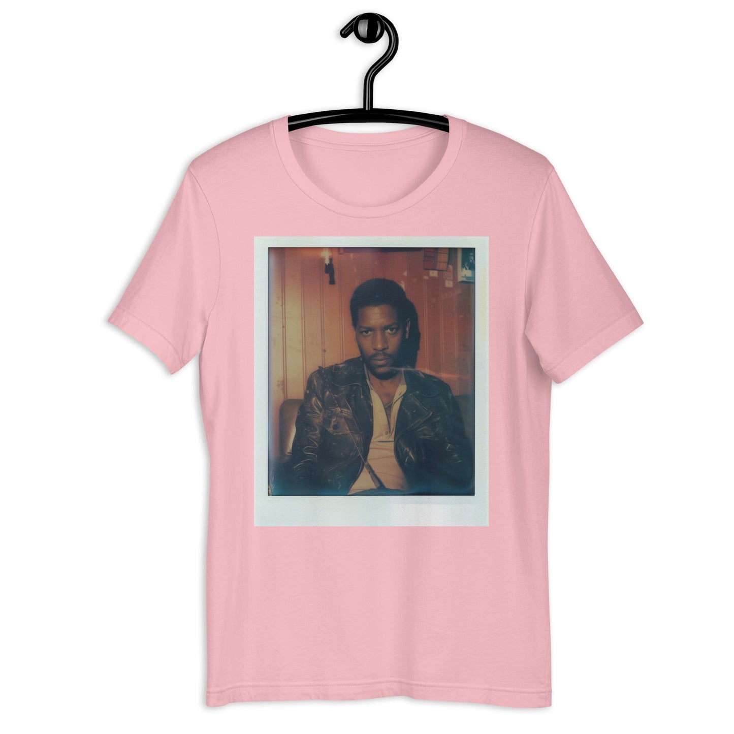 Denzel Washington Polaroid T-Shirt - Bold Black Apparel