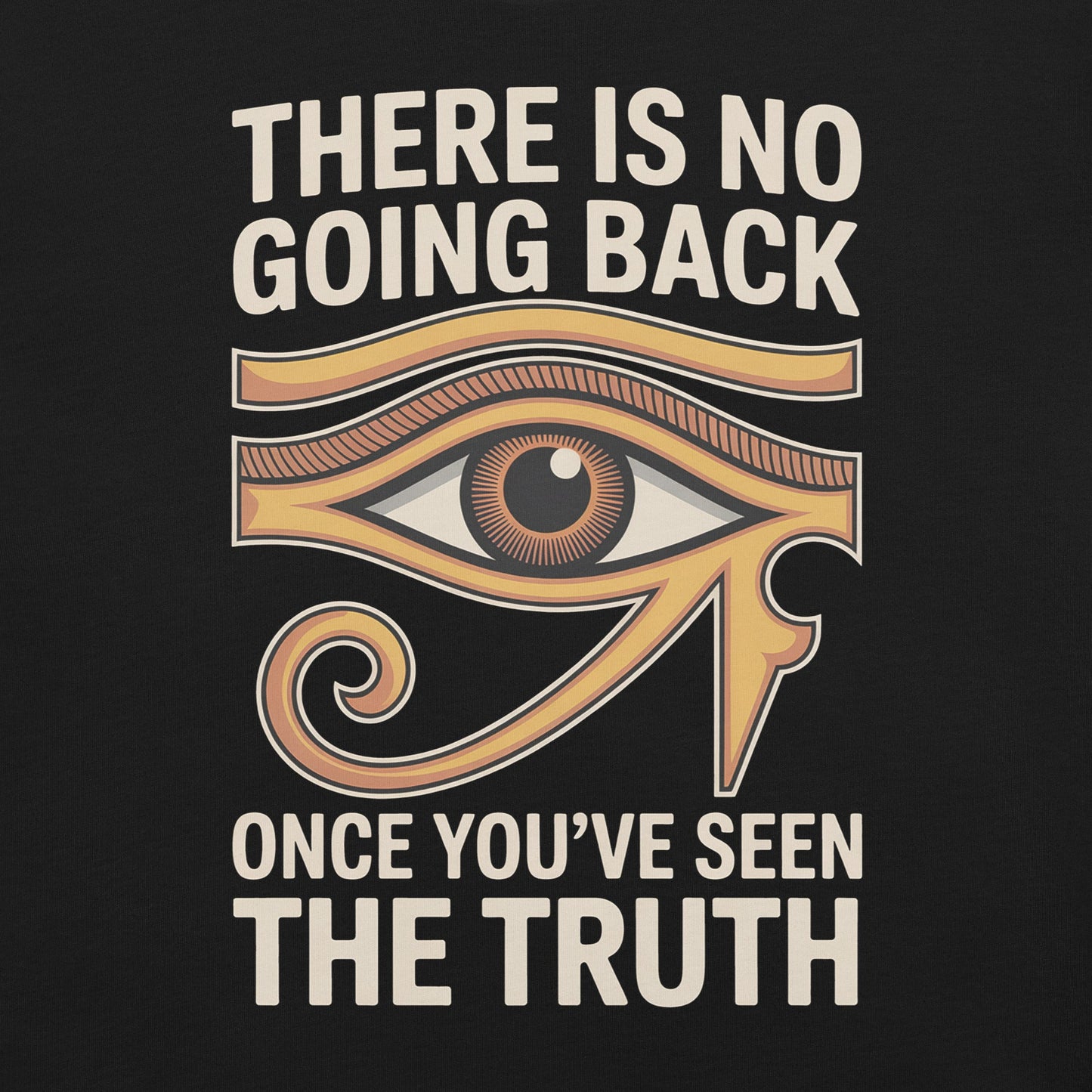 Eye of Horus Truth T-Shirt - Bold Black Apparel