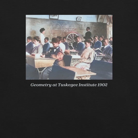Geometry at Tuskegee Institute 1902 T-Shirt - Bold Black Apparel