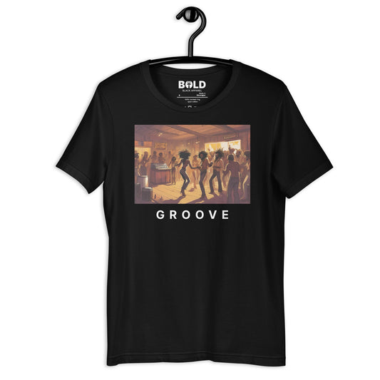 Groove: Black Dance Party T-Shirt - Bold Black Apparel