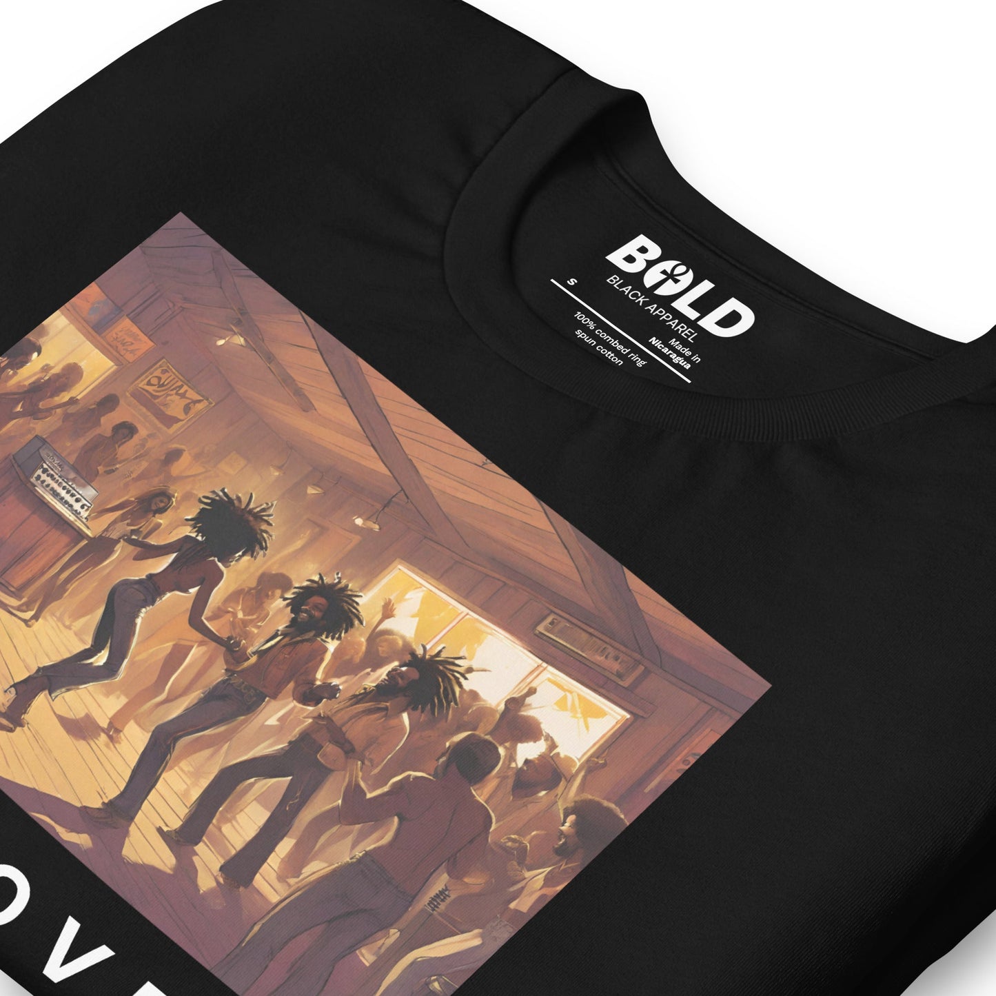 Groove: Black Dance Party T-Shirt - Bold Black Apparel