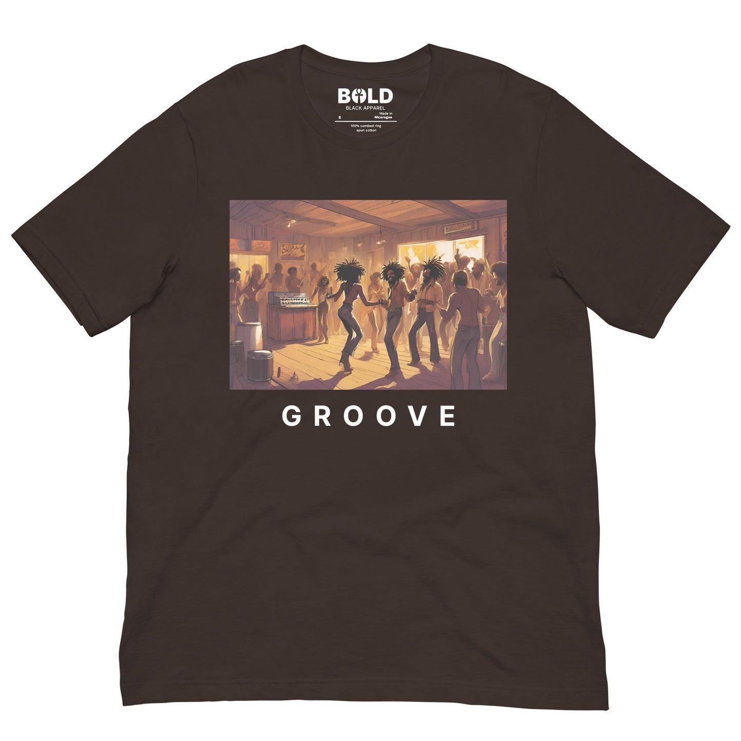 Groove: Black Dance Party T-Shirt - Bold Black Apparel