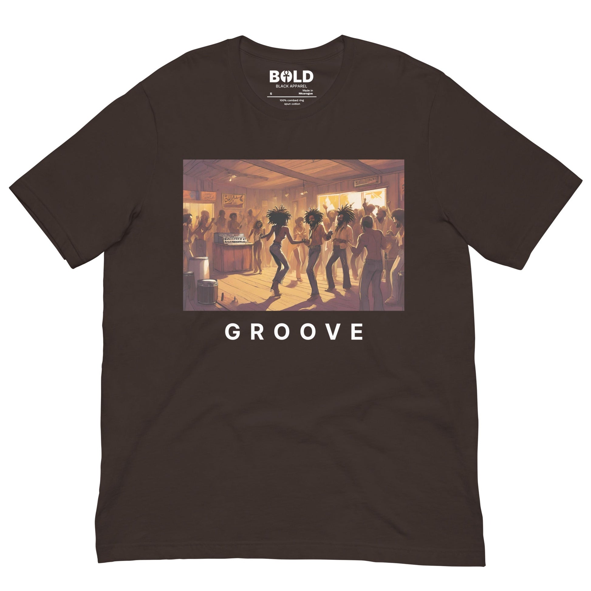 Groove: Black Dance Party T-Shirt - Bold Black Apparel