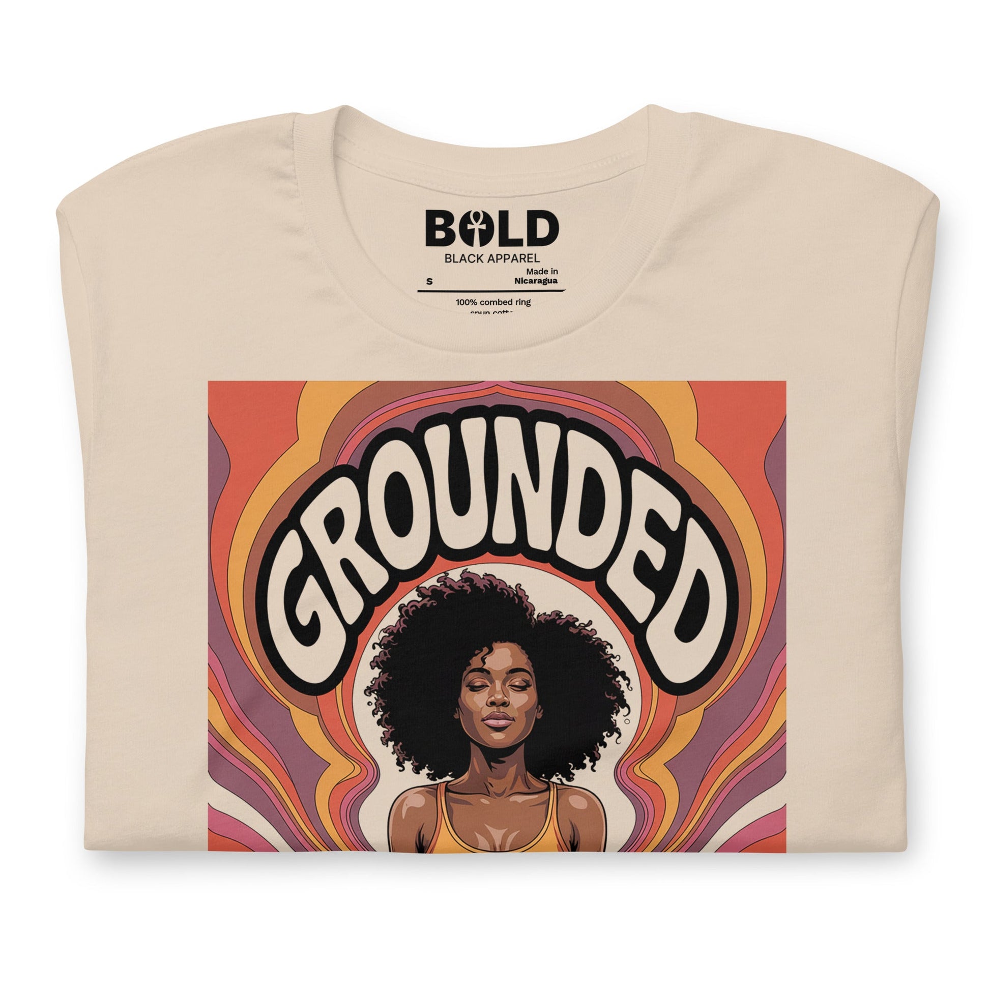 Grounded Meditation T-Shirt - Bold Black Apparel