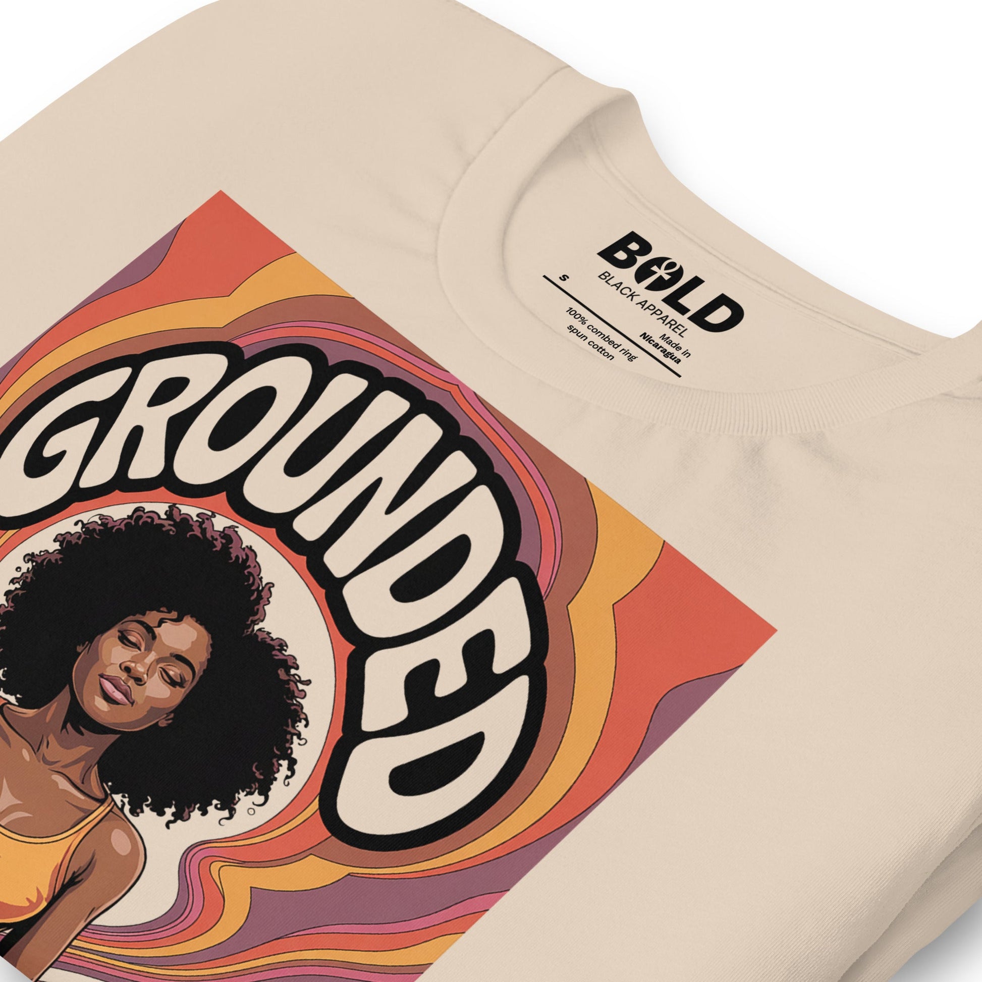 Grounded Meditation T-Shirt - Bold Black Apparel