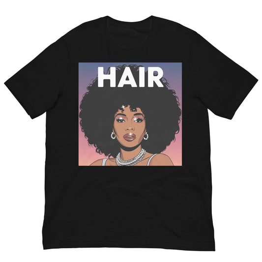 HAIR Afro T-Shirt - Bold Black Apparel