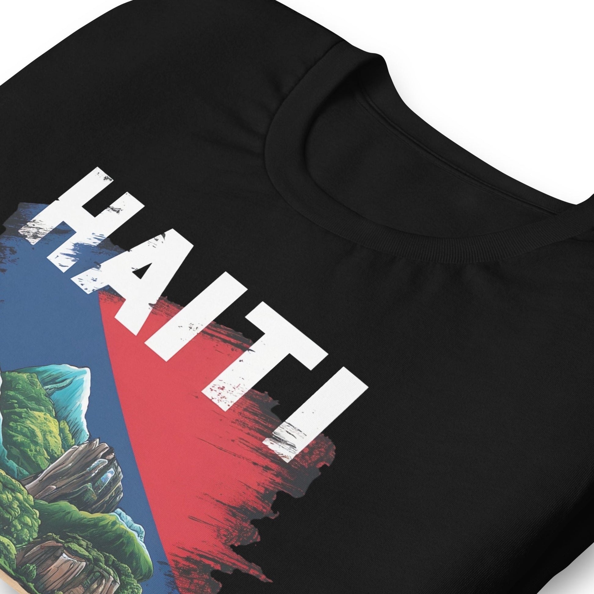 Haiti Landscape T-Shirt - Bold Black Apparel