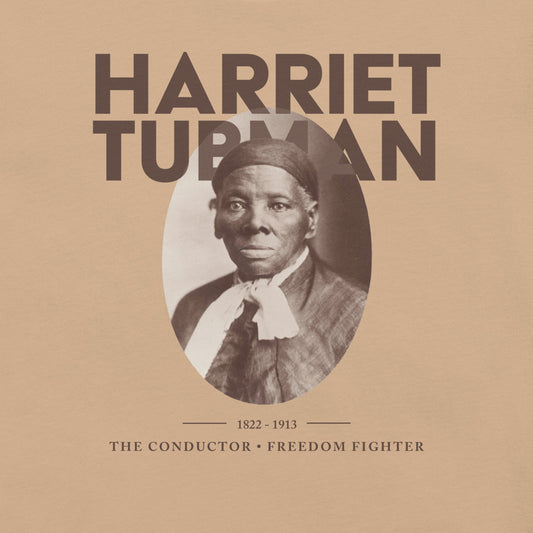 Harriet Tubman Portrait T-Shirt - Bold Black Apparel