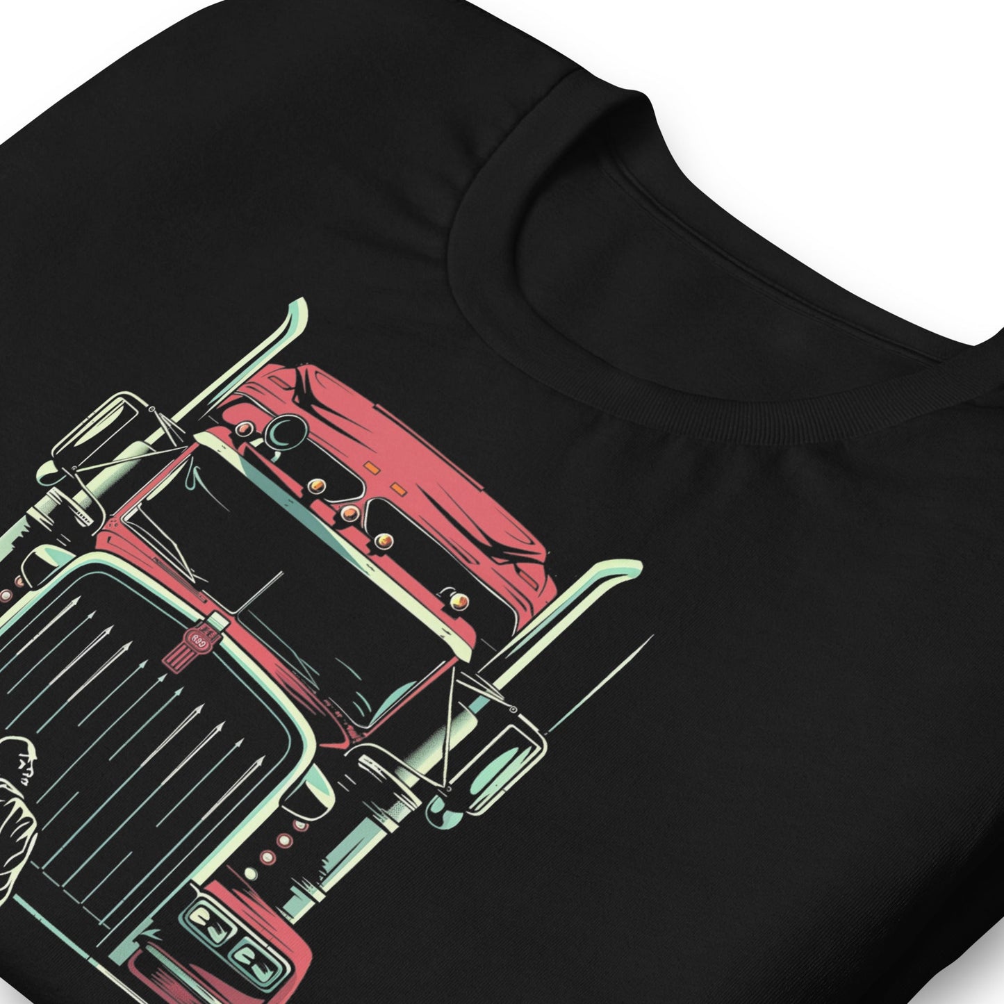 Highway King Semi Truck T-Shirt - Bold Black Apparel