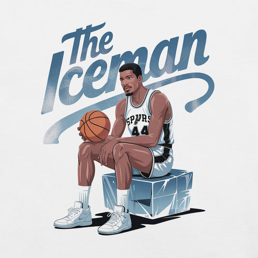 Iceman George Gervin T-Shirt - Bold Black Apparel