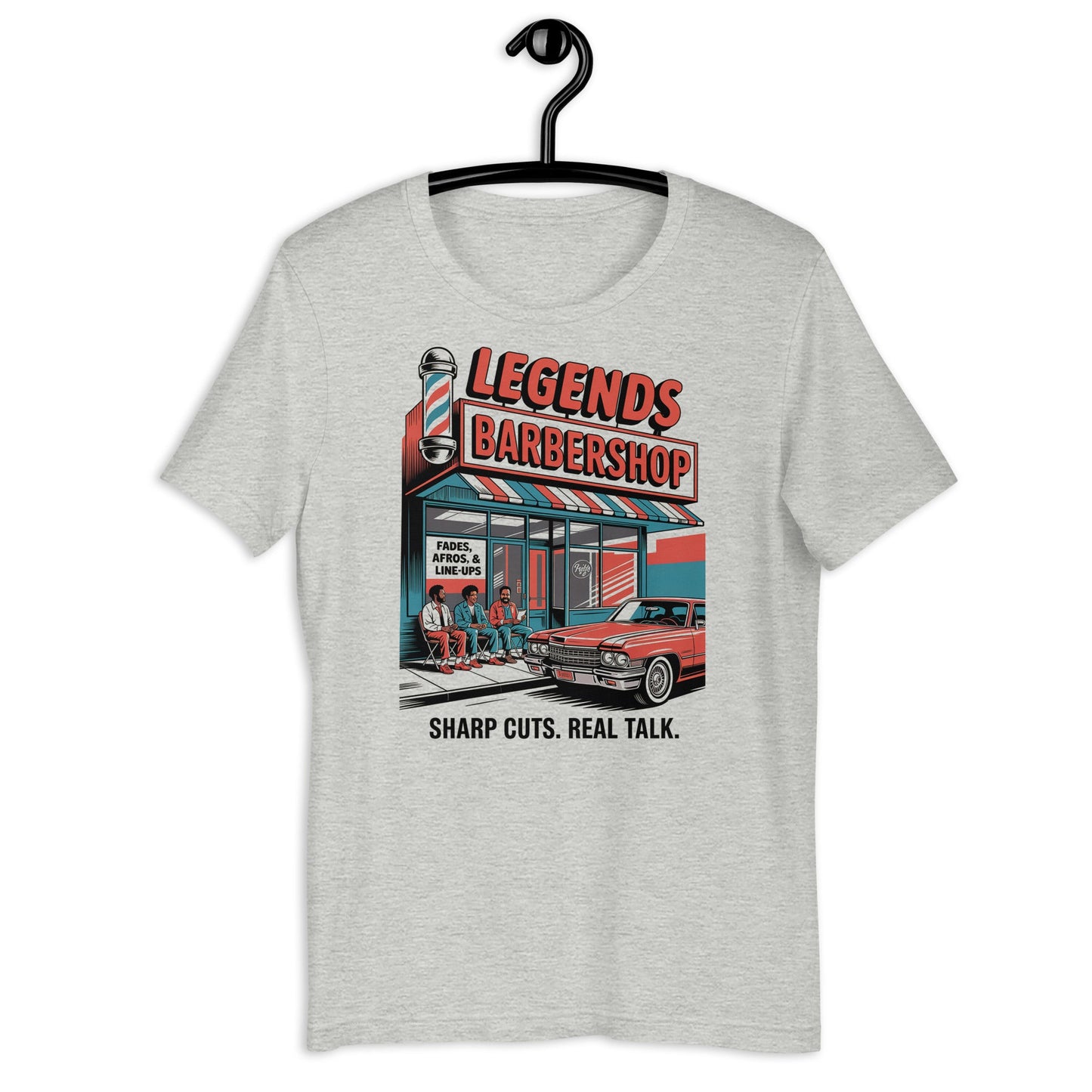 Legends Barbershop T-Shirt - Bold Black Apparel